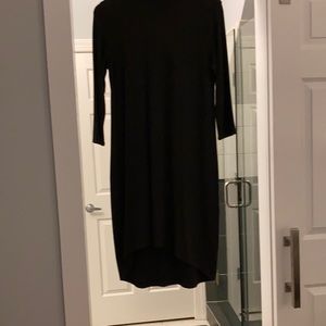 Charcoal hi lo three-quarter sleeves stress